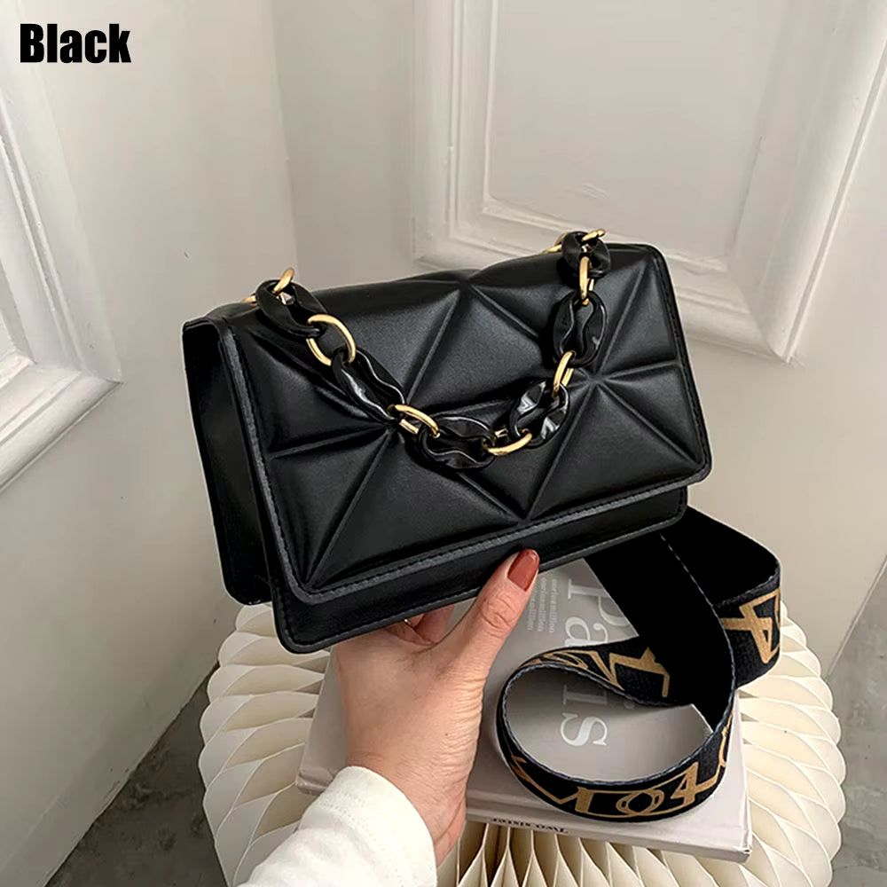 Fashion Women Shoulder Bag Handbags PU Leather Flap Bag Female Large Capacity Casual Crossobdy Clutch